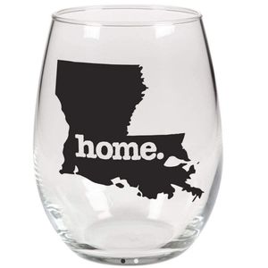 State of Louisiana stemless Home wine glass